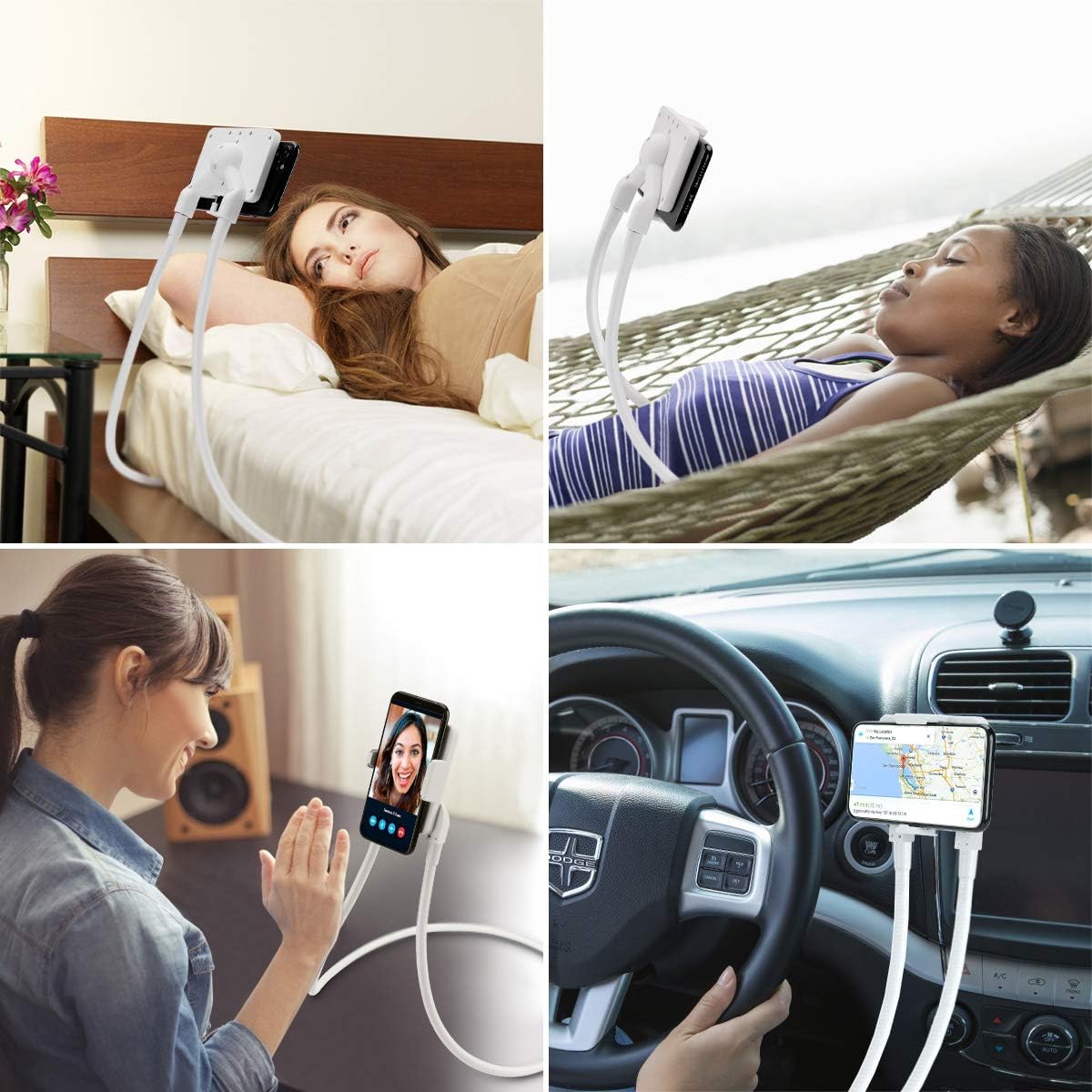B-Land Cell Phone Holder, Universal Mobile Phone Stand, Lazy Bracket, DIY Flexible Mount Stand with Multiple Function (Black) B-Land Cell Phone Holder, Universal Mobile Phone Stand, Lazy Bracket, DIY Flexible Mount Stand with Multiple Function (Black)