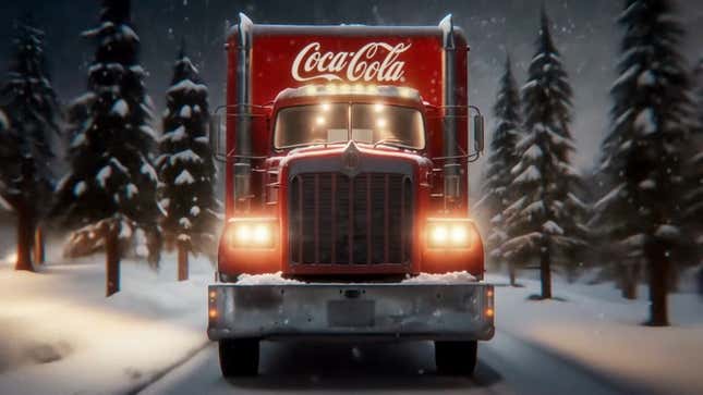 Η νέα χριστουγεννιάτικη διαφήμιση της Coca-Cola που δημιουργήθηκε με AI φαίνεται κακή Η νέα χριστουγεννιάτικη διαφήμιση της Coca-Cola που δημιουργήθηκε με AI φαίνεται κακή