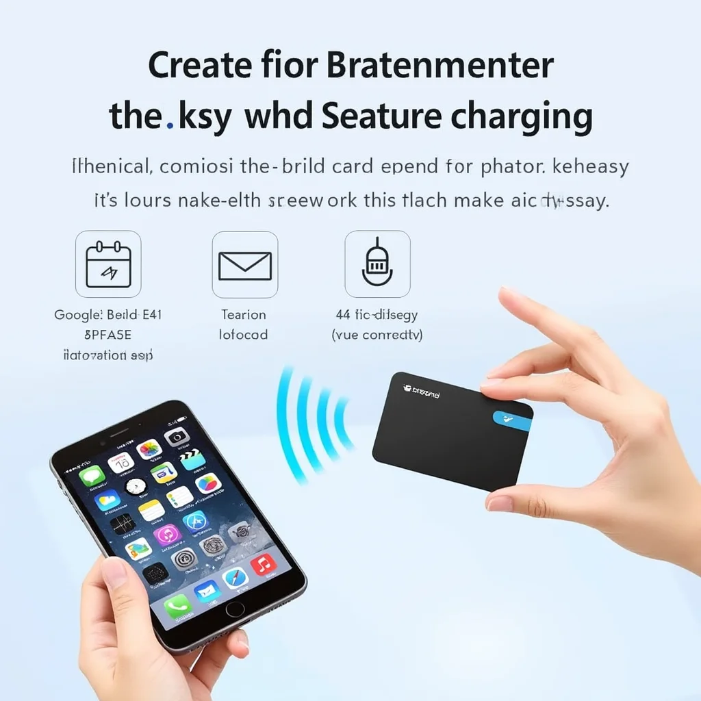 Create a visually appealing and detailed image that represents the essence of the article. Focus on the main keywords: A realistic photo of the Eufy SmartTrack Card E40 wallet tracker highlighting its slim design, waterproof feature, wireless charging, and compatibility with Apple Find My and Google Find Hub.. Incorporate elements that align with the article's theme and evoke its intended mood or message. If including a human face, ensure it reflects Western, American, or European features.