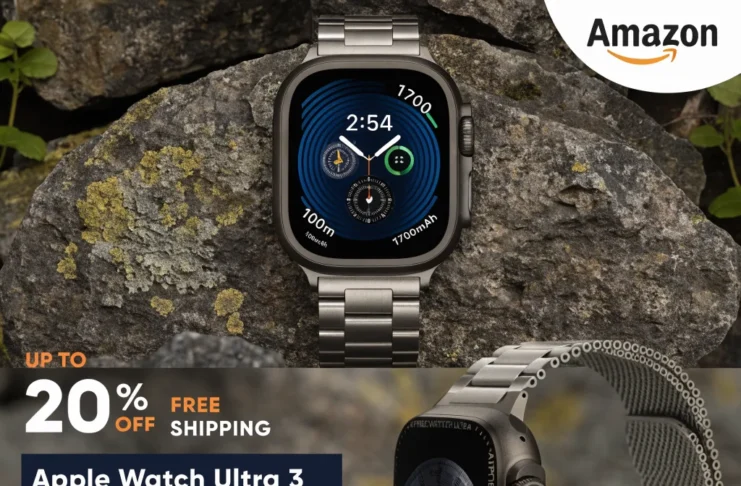 Η προσφορά για Apple Watch Ultra 3 με Milanese Loop και Black Titanium Case στο Amazon