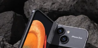 Η αντοχή και ο σχεδιασμός της νανο-υφής στο iPhone Duo δίπλωτο κινητό