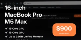 Η Amazon προσφέρει έκπτωση $900 στο MacBook Pro M5 Max 16 ιντσών