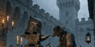 Ο Éibhear Hattori αναβαθμίζει την Wolven πανοπλία στο Kaer Mohern του Witcher 3