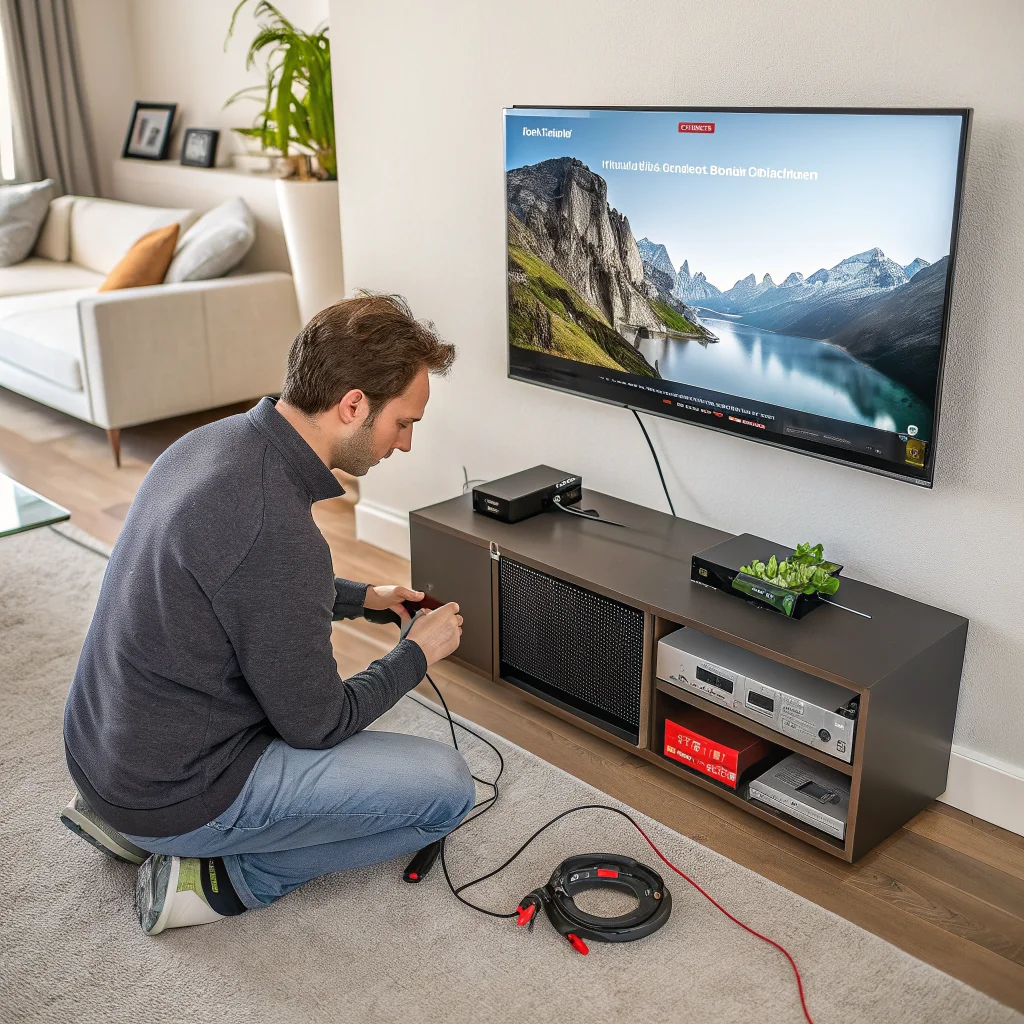 A person upgrading a 2015 Philips 4K HDR Android TV with slow performance and old casting device to improve Netflix streaming and app loading speed.