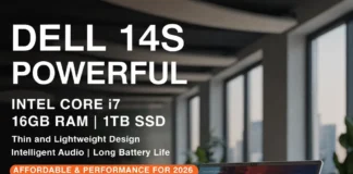 Ο φορητός Dell 14S προσφέρει οικονομία και ισχύ με Intel Core 7 CPU