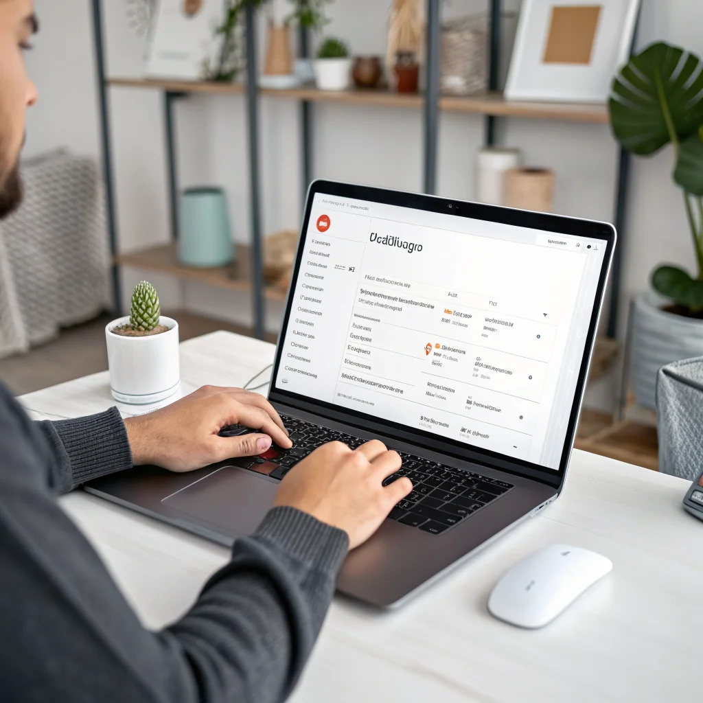 A person disabling the Gemini toggle in Gmail settings on a laptop to improve inbox management with Google Workspace smart features.