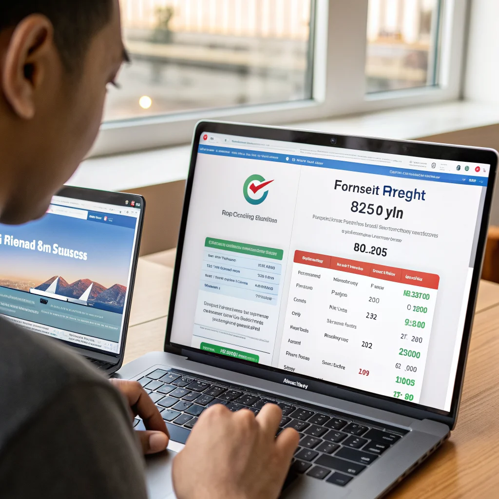A person using Chrome Incognito mode with VPN enabled on a laptop, comparing flight and hotel prices while viewing separate accounts on Firefox private browsing.