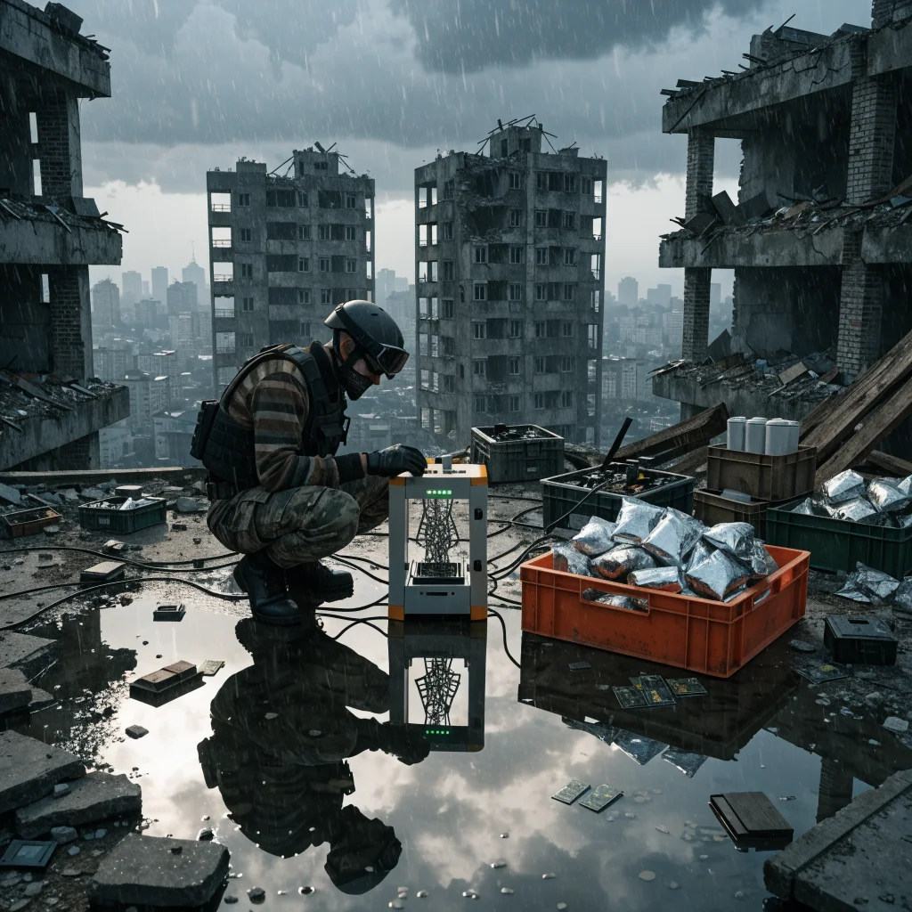 A gamer discovers rare loot and printed circuit boards on the top floor of NK forces' buildings in MW4 DMZ, crafting comms modules with a 3D printer.