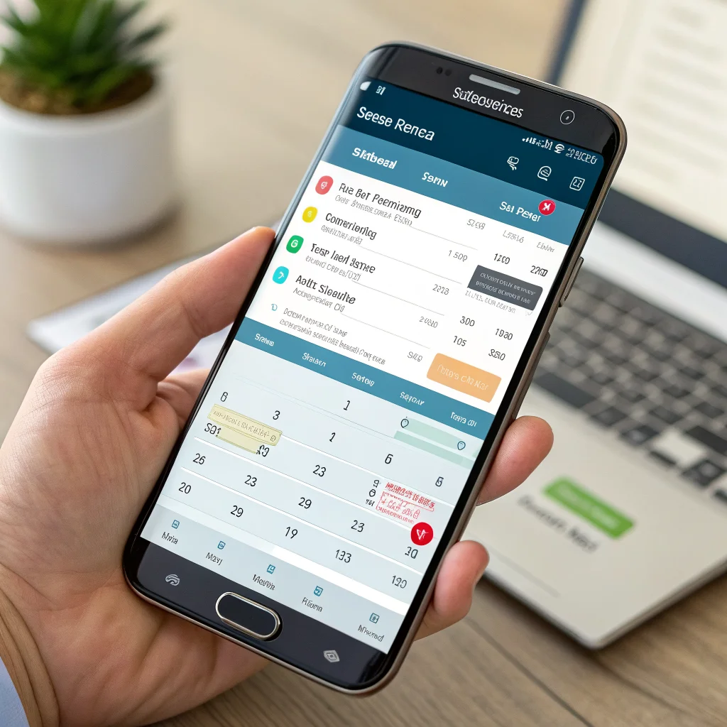 A Samsung smartphone displaying the Gemini Spark AI automation app managing emails and calendar for enhanced productivity on an Android device.